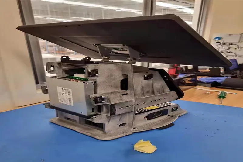 Display mainframe internal components